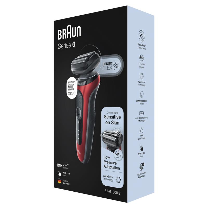 Braun Series 6 Wet and Dry Electric Shaver 61-R1000s