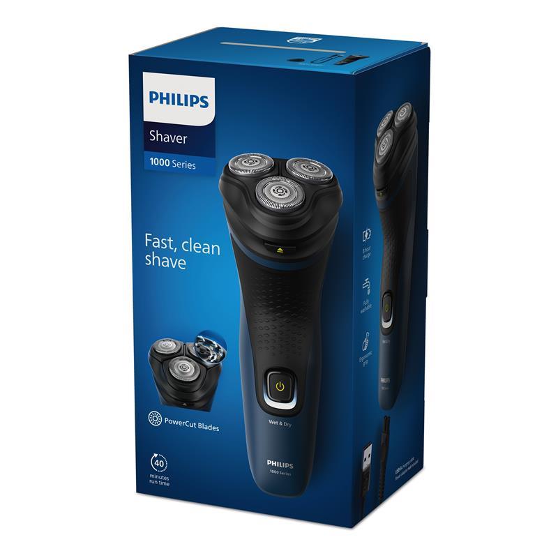 Philips Shaver Series 1000 Wet and Dry with 3D Floating Heads