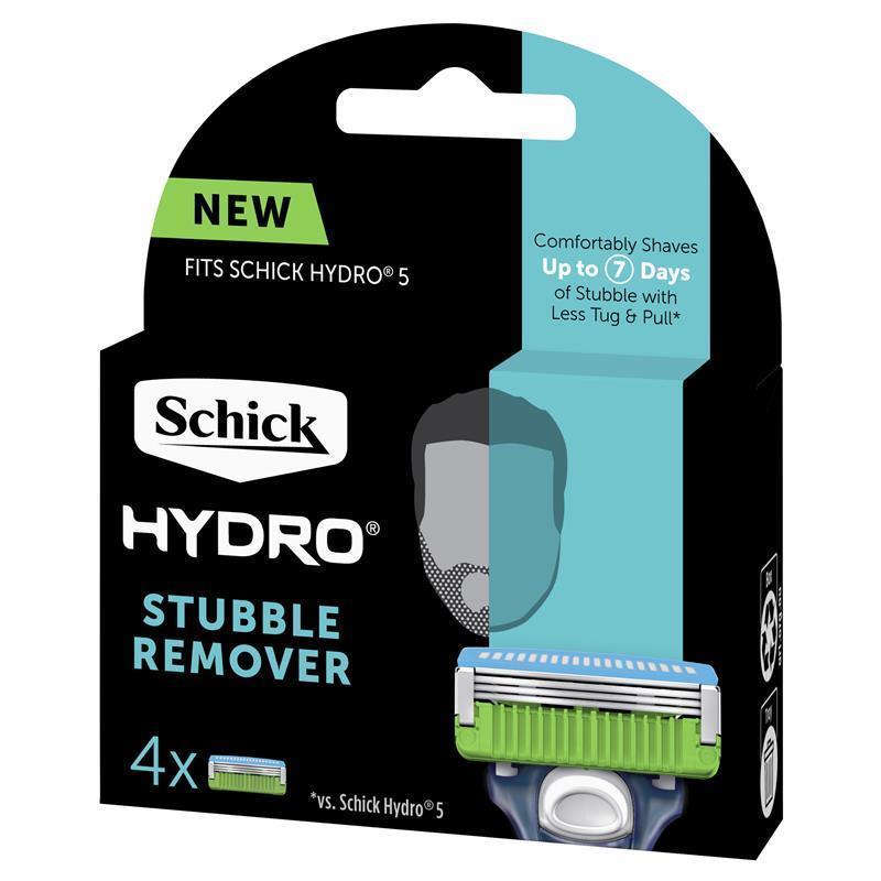 Schick Hydro Stubble Eraser Razor Blade Refills 4 Pack