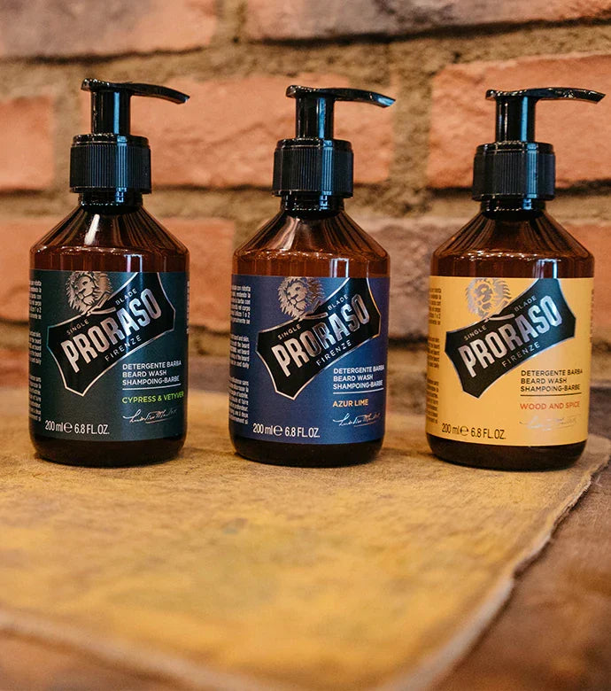 Proraso Beard Wash Wood & Spice 200ml Beard Shampoo