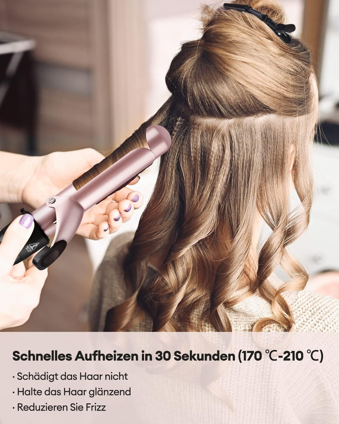 NBHS 4-in-1 Curling Iron Set – Interchangeable Ceramic Barrels (9–38mm)