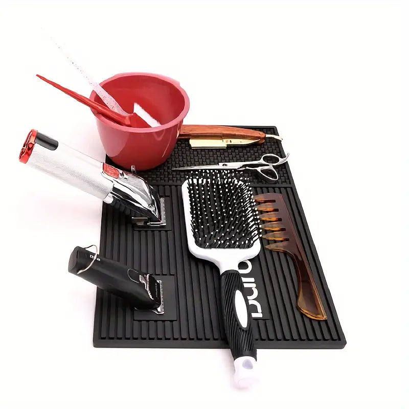 NBHS BarberShop Barber Tools Mat Magnetic Barber Station