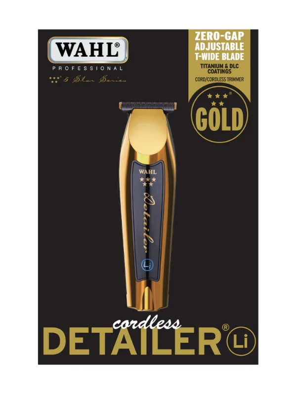 Wahl 5 Star Limited Edition Cordless Detailer Li Gold Trimmer #8171-700