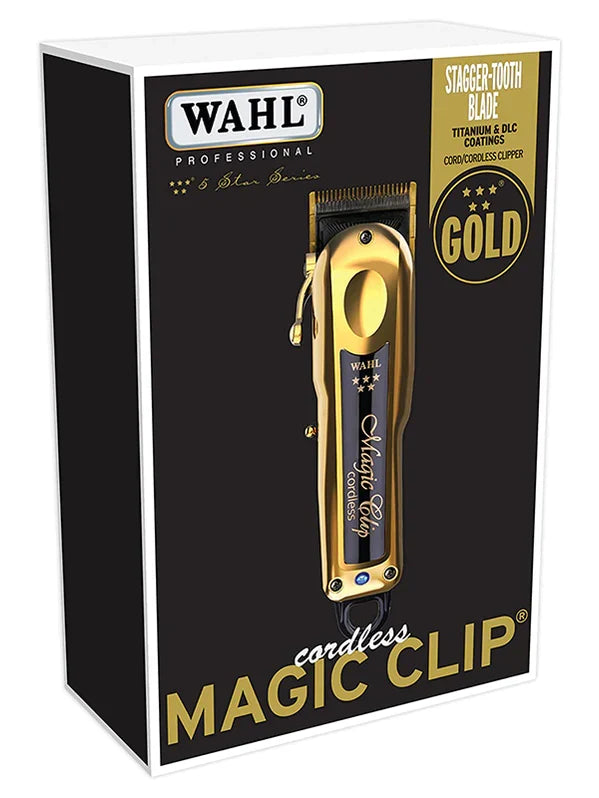 Wahl 5 Star Limited Edition Cordless Gold Magic Clip Clipper #8148-700