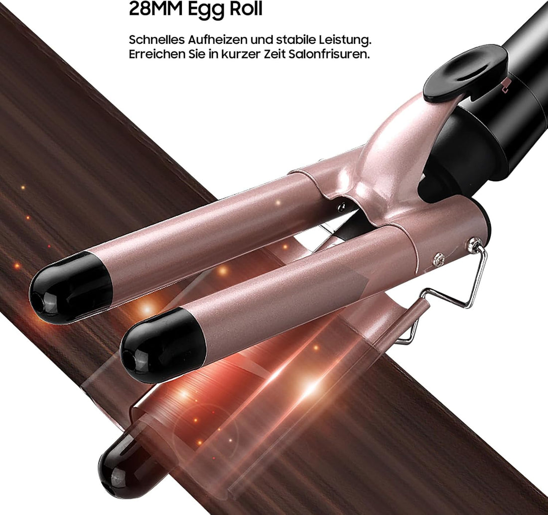 NBHS 5-in-1 Curling Iron Set – Ceramic Barrels & Adjustable Temperature