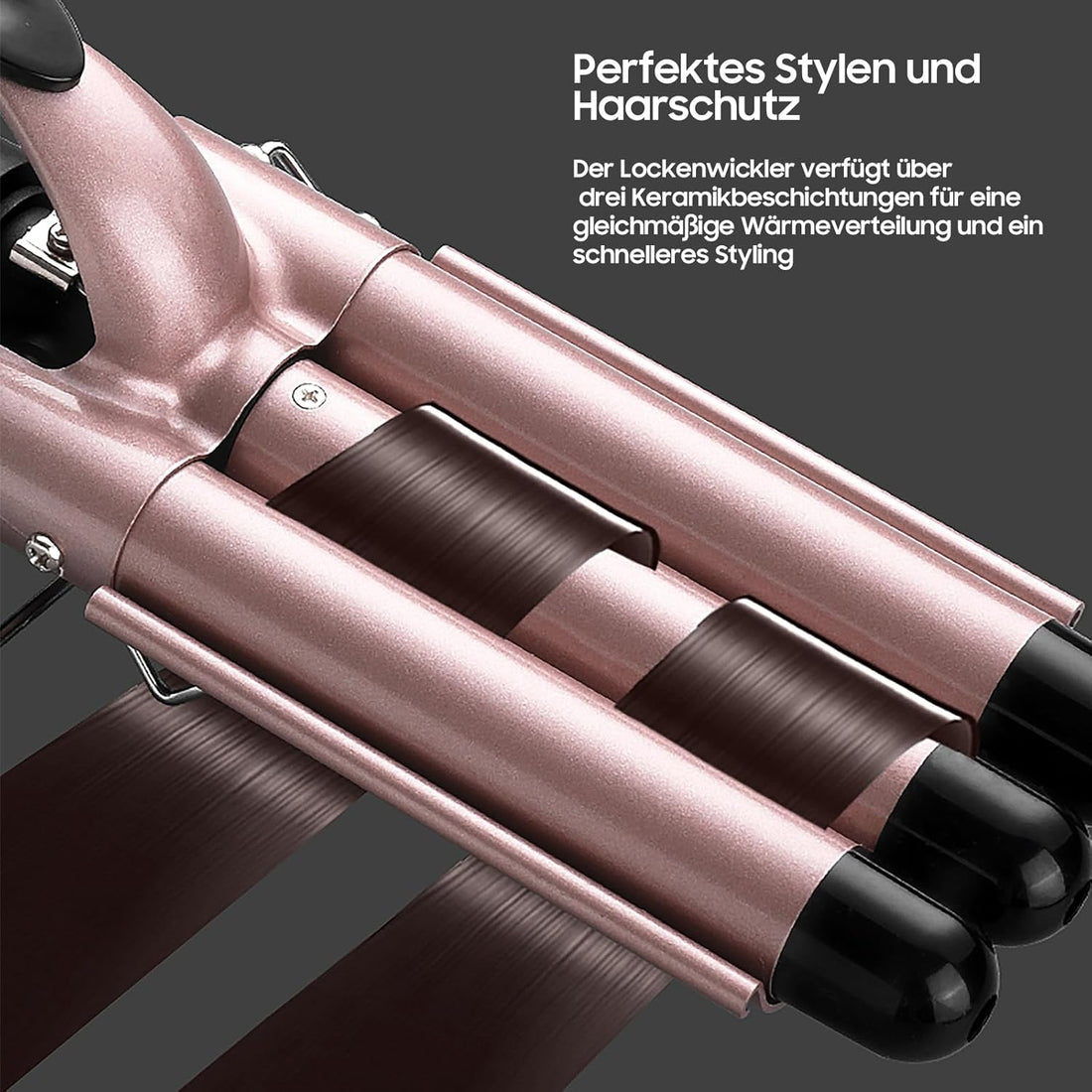 NBHS 5-in-1 Curling Iron Set – Ceramic Barrels & Adjustable Temperature