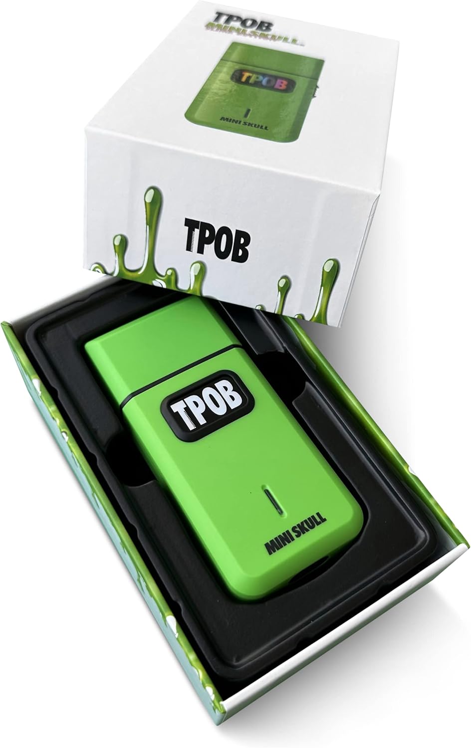 TPOB Mini Skull Single Shaver – Slime Green Pocket Shaver 9000 RPM NBHS