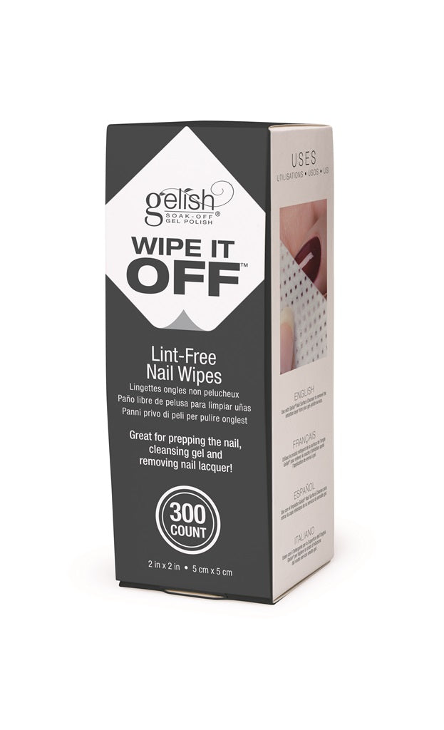 Gelish Wipe It Off Lint Free Nail Wipes 300 Pack