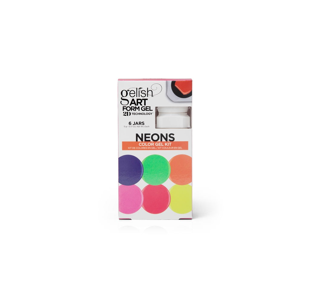 Gelish Art Form Neon Colour Gel Kit