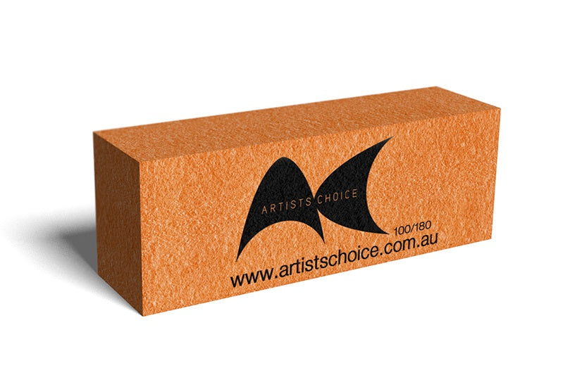 Artists Choice 3 Sided Orange Sanding Block 100/180