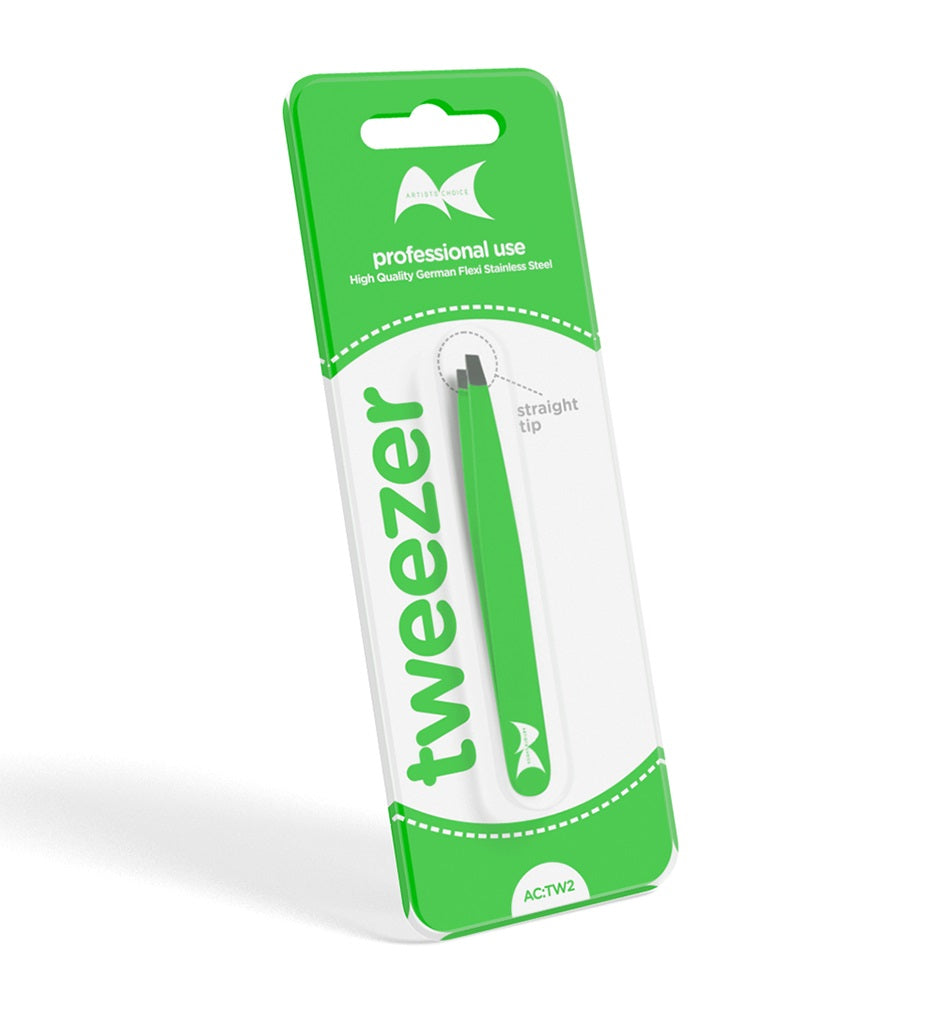 Artists Choice Tweezer No. 2 Straight Tip Green
