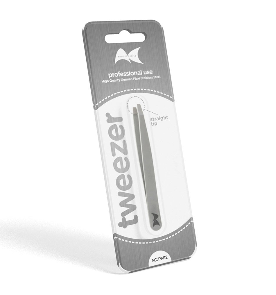 Artists Choice Tweezer No. 12 Straight Tip Grey