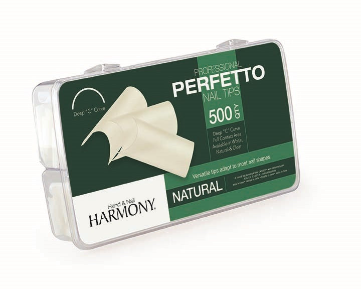 Harmony Perfetto Nail Tips Natural 500 Pack