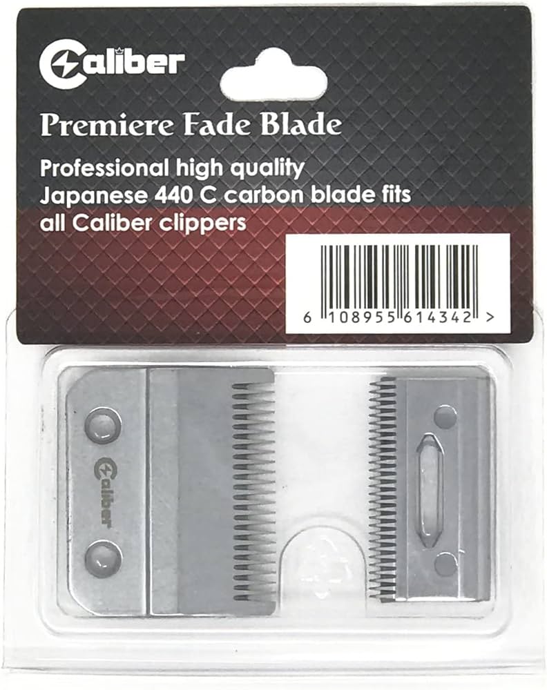 Caliber Pro Premiere Fade Blade - Steel Fade Trimmer and Clipper Blade Replacement