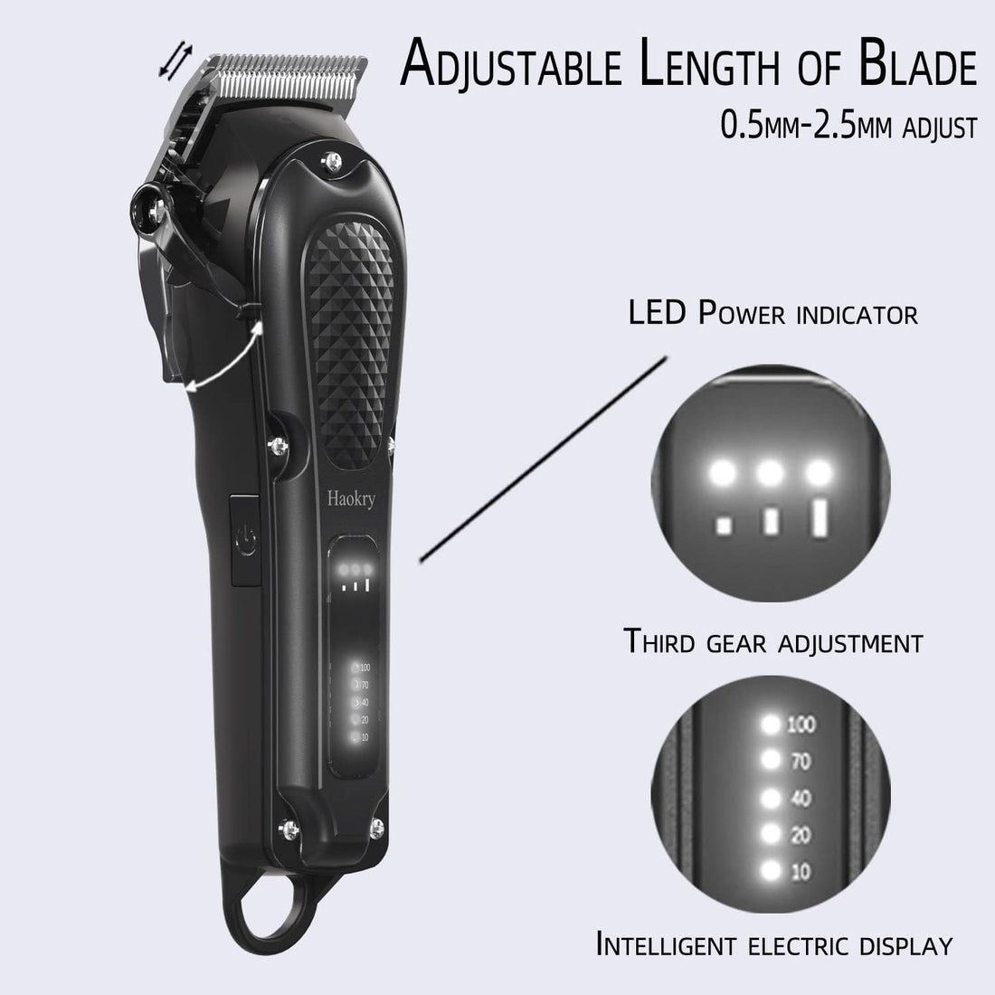 NBHS Barber Professional Hair Clippers for Men