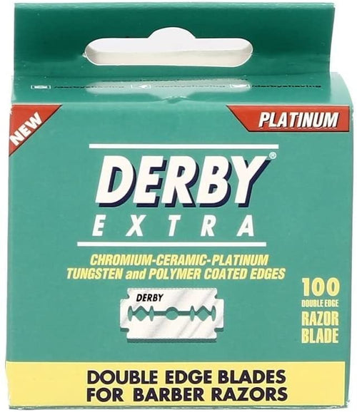 100 Derby Extra Double Edge Razor Blades Plastic Free