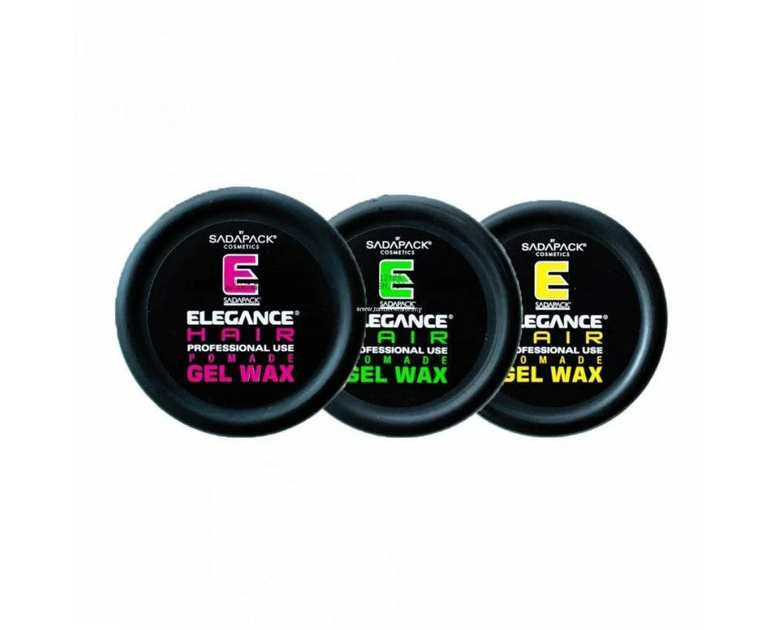 3x Elegance Hair Gel Wax Transparent Gold Pomade - 140g