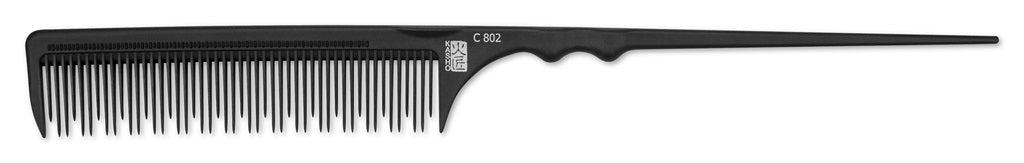 Kasho Carbon Small Tail Teasing Comb C802 22cm