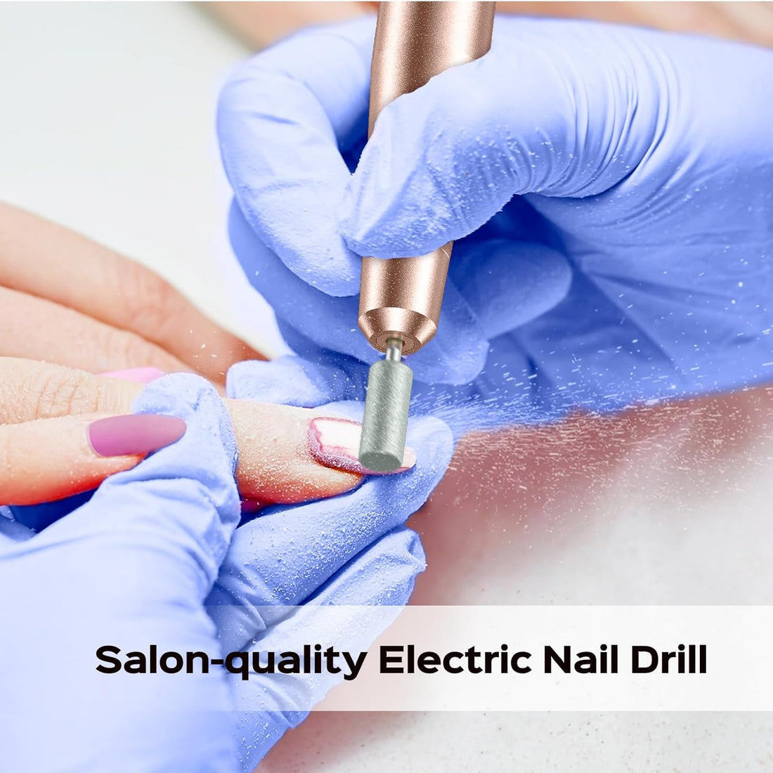 NBHS Gold Portable Electric Nail Drill Machine – Manicure & Pedicure Kit
