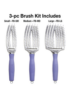 Olivia Garden Finger Brush Vented Hair Brush Combo w/ Gift Bag