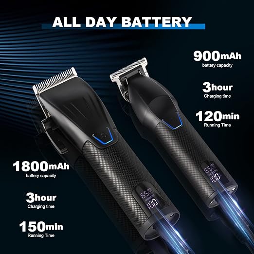 Nbhs Professional Hair Hair Clippers for Men, Beard Trimmer Grooming Haircut Kit
