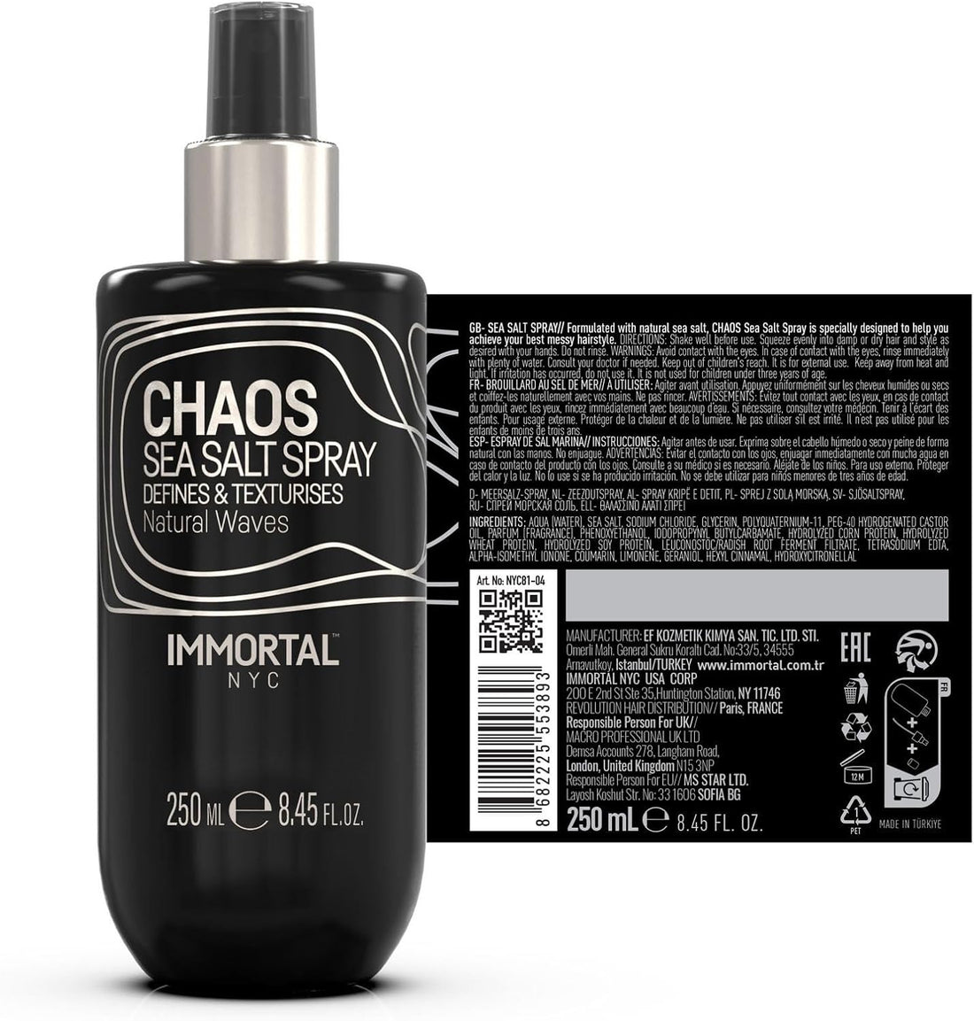 Immortal NYC Chaos Sea Salt Spray 250ml