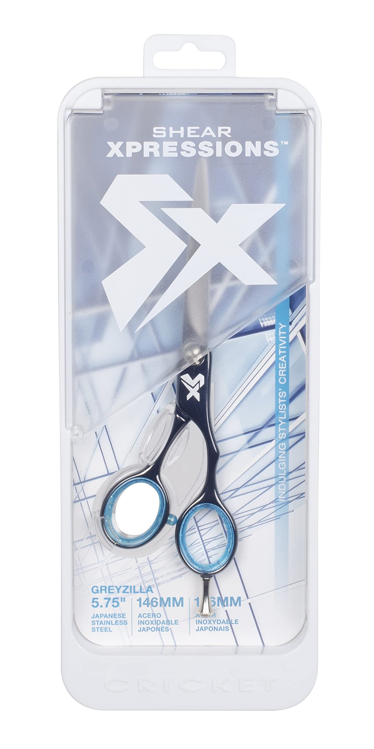 Cricket Shear Xpressions Greyzilla Scissors 5.75 Inch