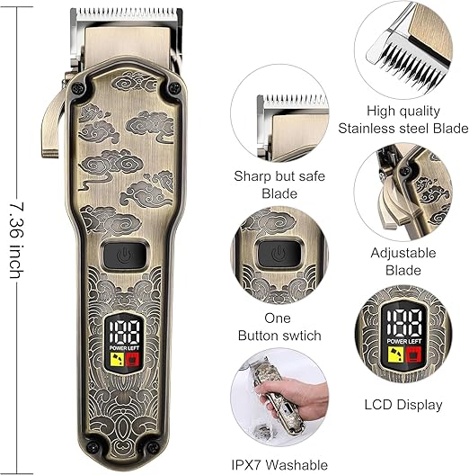 NBHS Professional Hair Clippers for Men Beard Trimmer