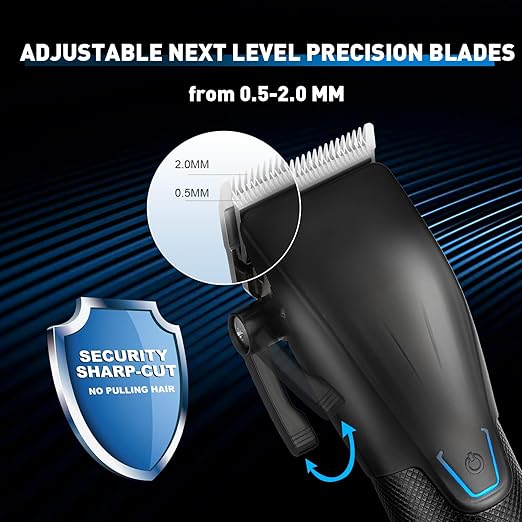 Nbhs Professional Hair Hair Clippers for Men, Beard Trimmer Grooming Haircut Kit