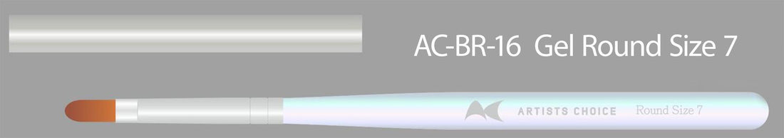 Artists Choice Aurora Gel Size 7 Round Brush No. 16