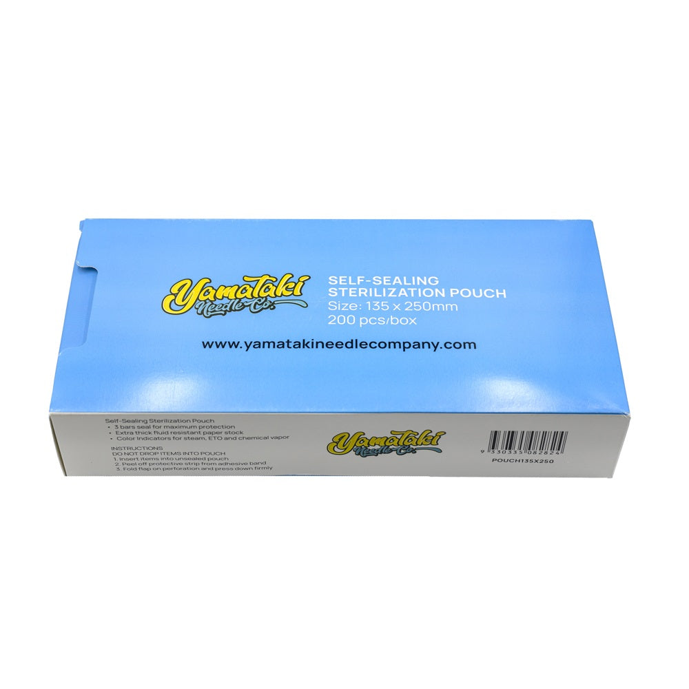 Self Sealing Sterilisation Pouches 135 x 250mm 200 Pack
