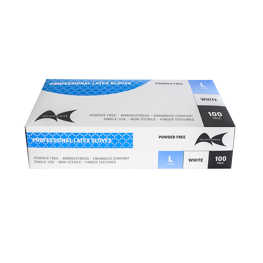 Artists Choice Latex Gloves Powder Free, Large