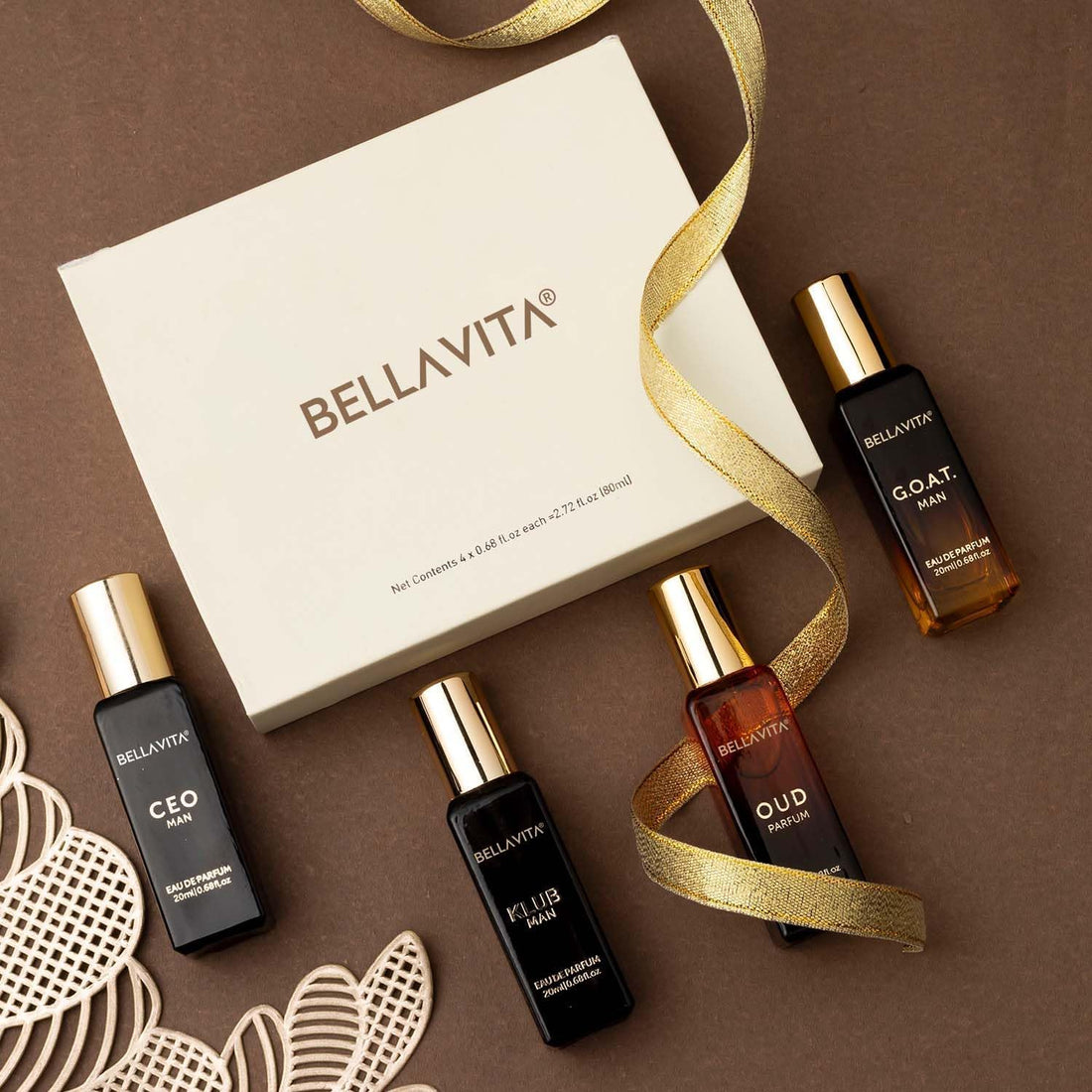 NBHS Men’s Perfume Gift Set – 4x20ml Travel Cologne Scents Men's Gift Set
