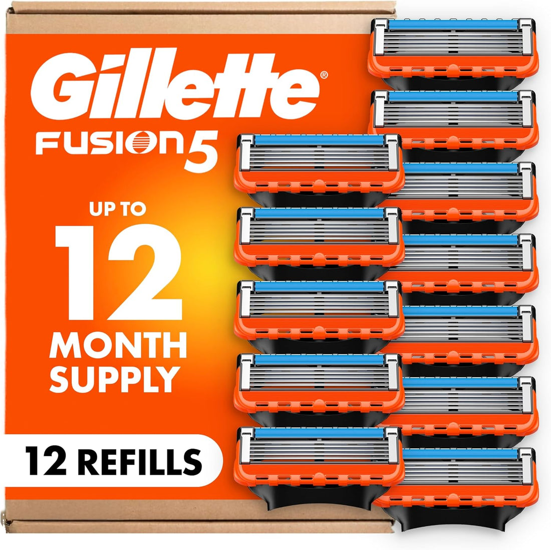 Gillette Fusion5 Razor Blade Refills 12 Pack