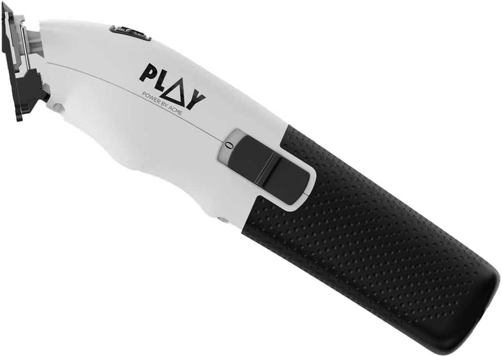 TPOB Play White Hair Trimmer for Men – 7000 RPM with Black Grips NBHS