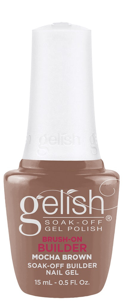 Gelish Brush-On Builder Gel 15ml - Mocha Brown