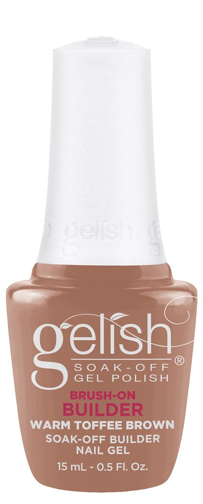 Gelish Brush-On Builder Gel 15ml - Warm Toffee Brown