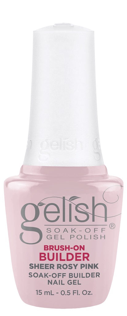 Gelish Brush-On Builder Gel 15ml - Sheer Rosy Pink