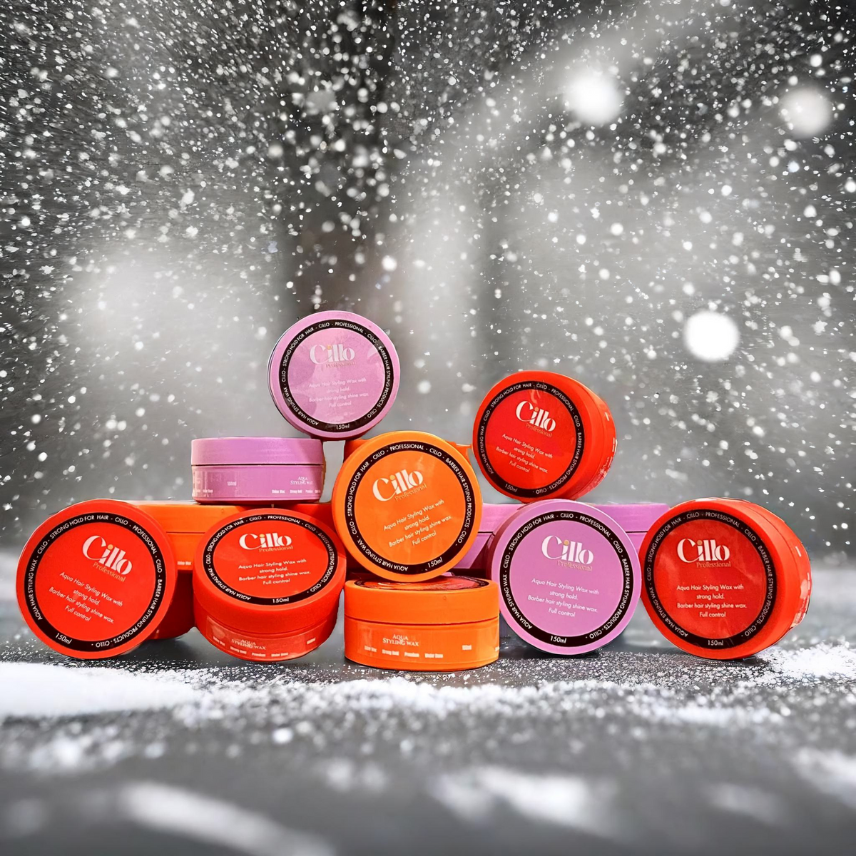 3x Cillo Red Hair Styling Aqua Wax – 150ml