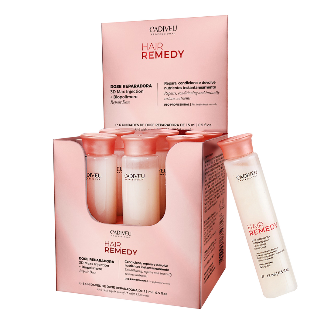 Cadiveu - Hair Remedy - Repair Dose (Box with 6 vials 15ml)