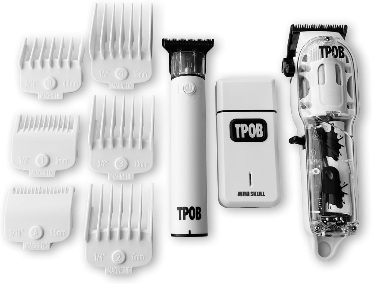 TPOB Slime 2 Professional Cordless Hair Clippers – White Pack NBHS