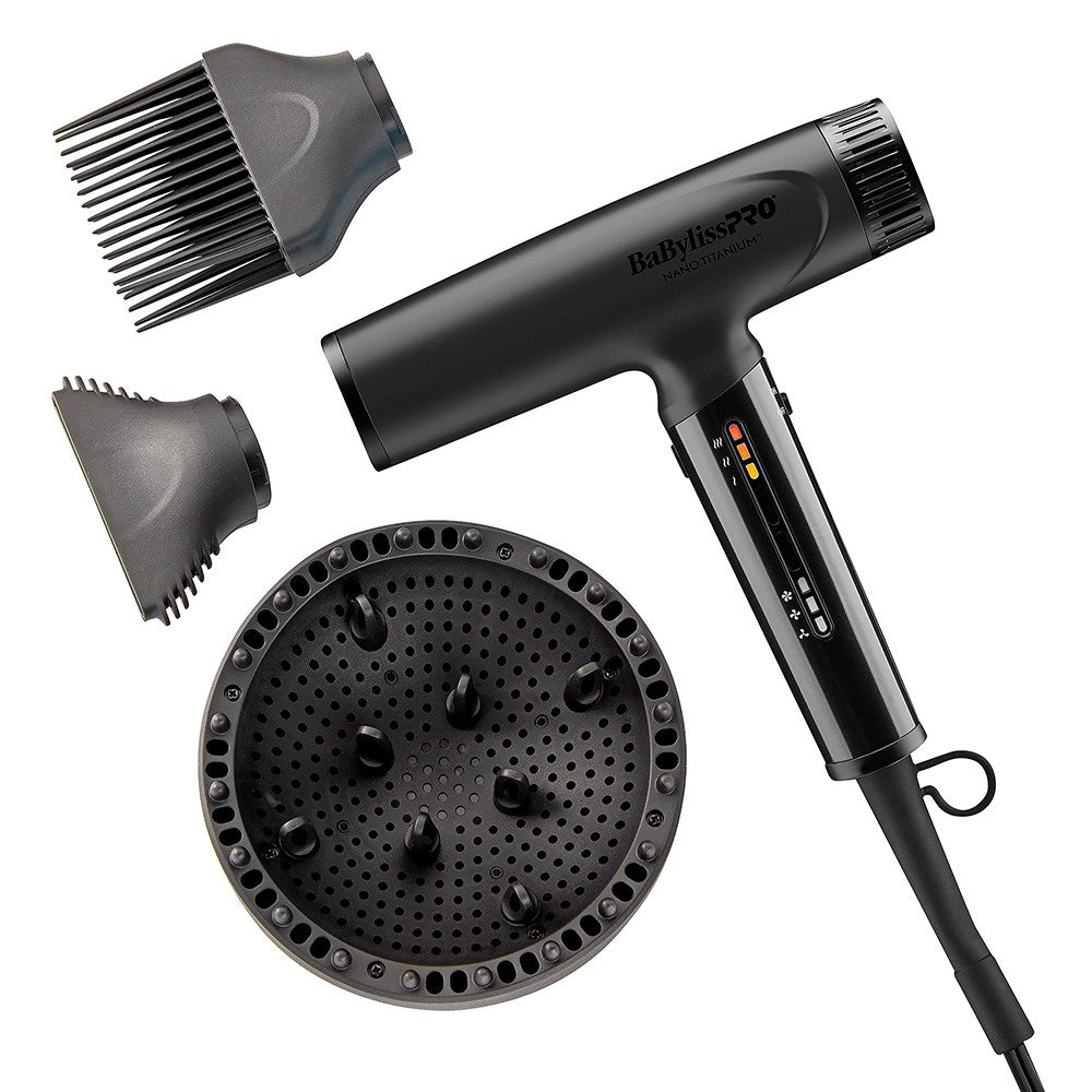 BaBylissPRO Nano Light Ionic Hair Dryer Black