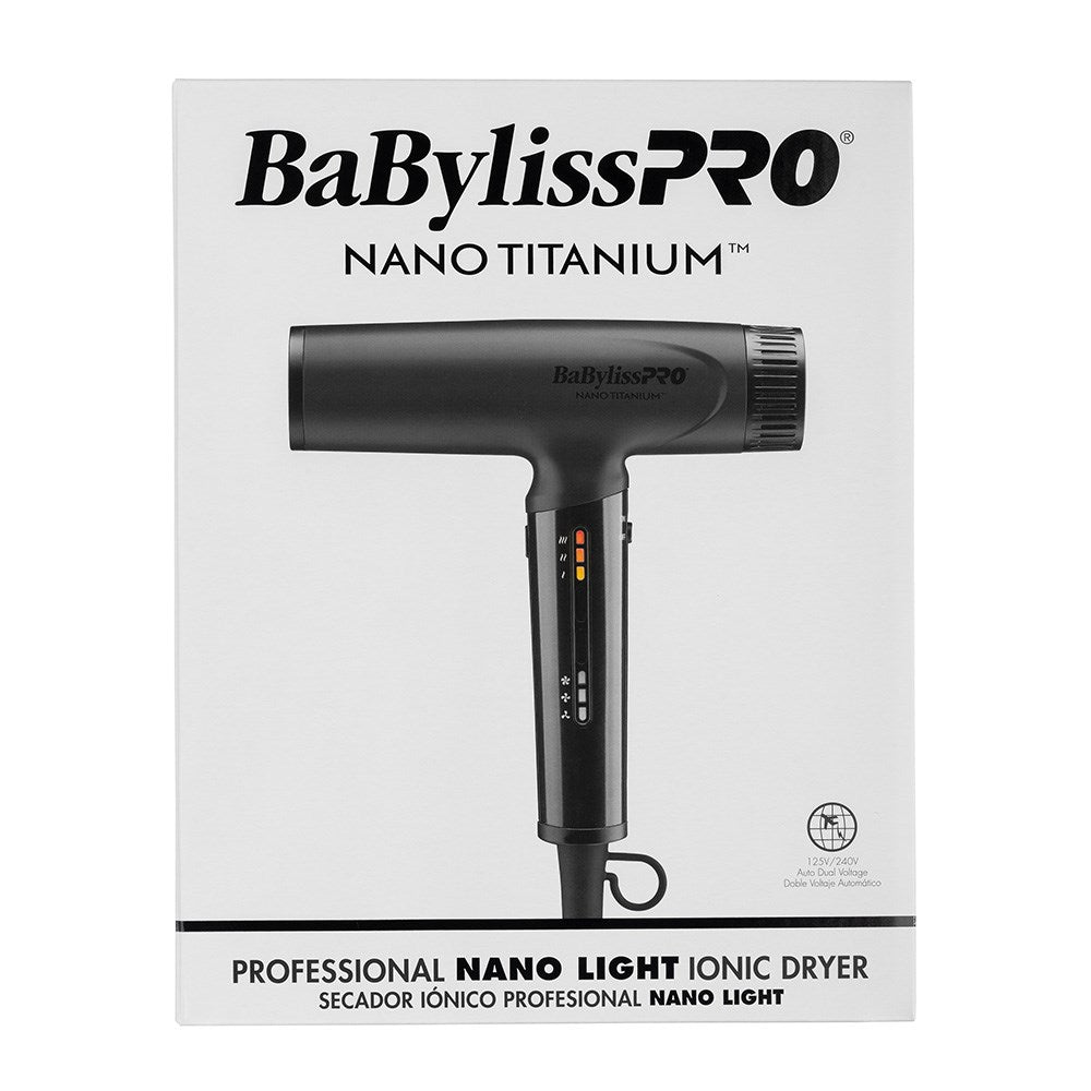 BaBylissPRO Nano Light Ionic Hair Dryer Black