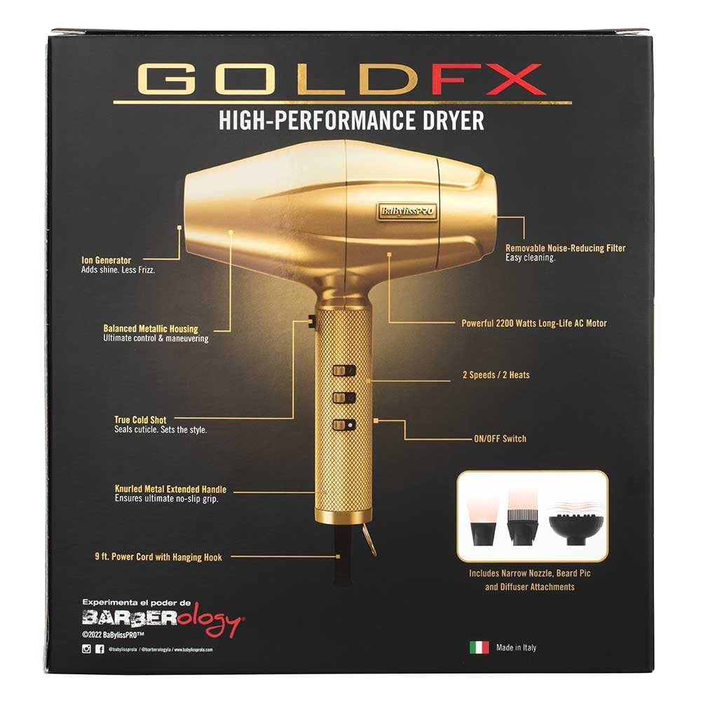 BaBylissPRO GoldFX Hair Dryer