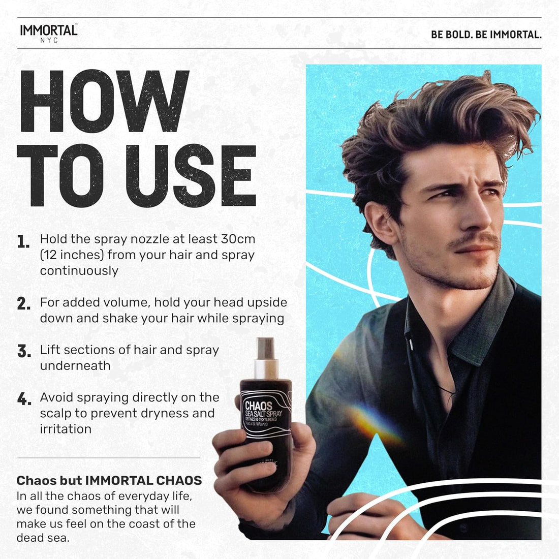 Immortal NYC Chaos Sea Salt Spray 250ml