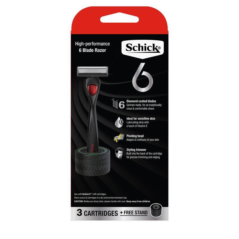Schick Hydro 6 Razor Kit with 3 Blade Refills