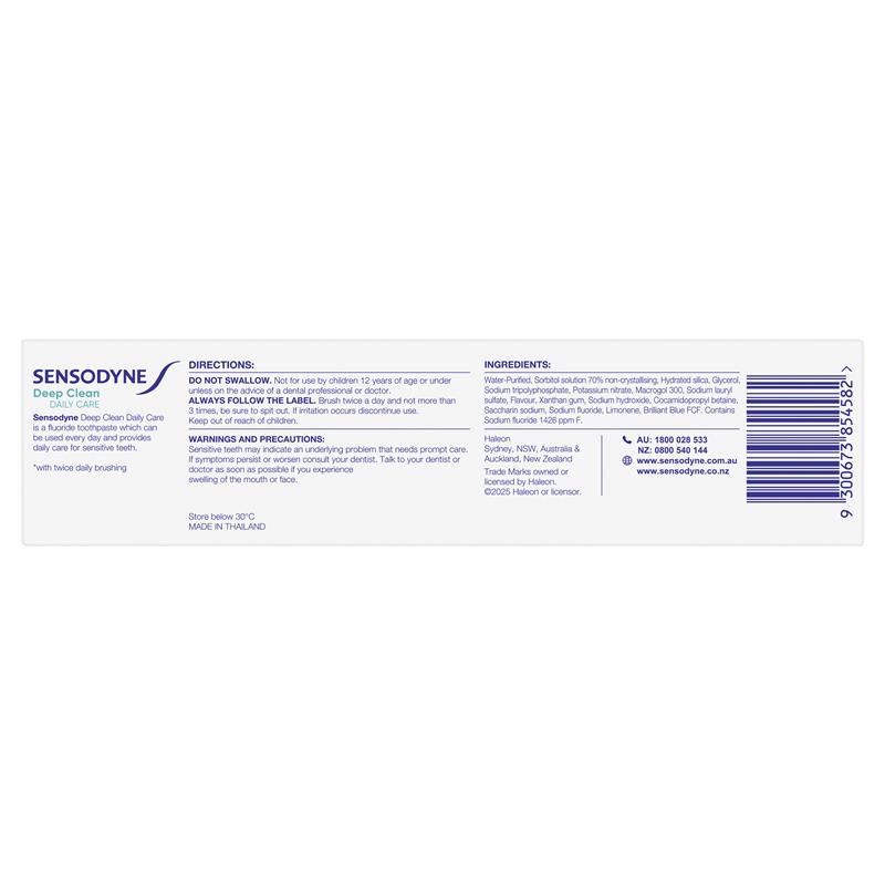 Sensodyne Deep Clean Toothpaste 160g