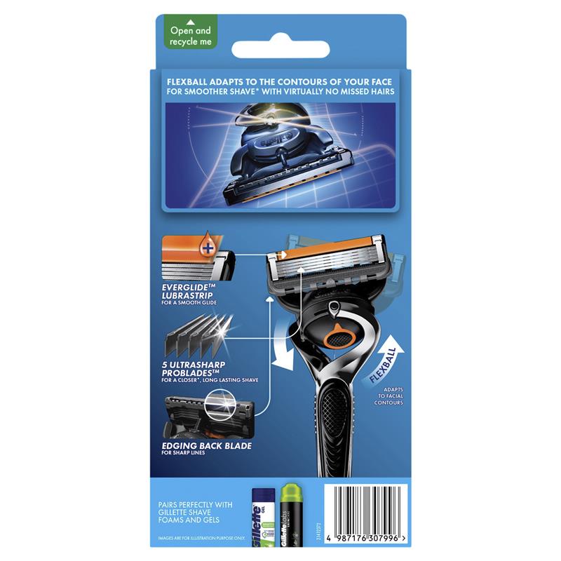 Gillette Fusion5 ProGlide Razor with 10 Blade Refills