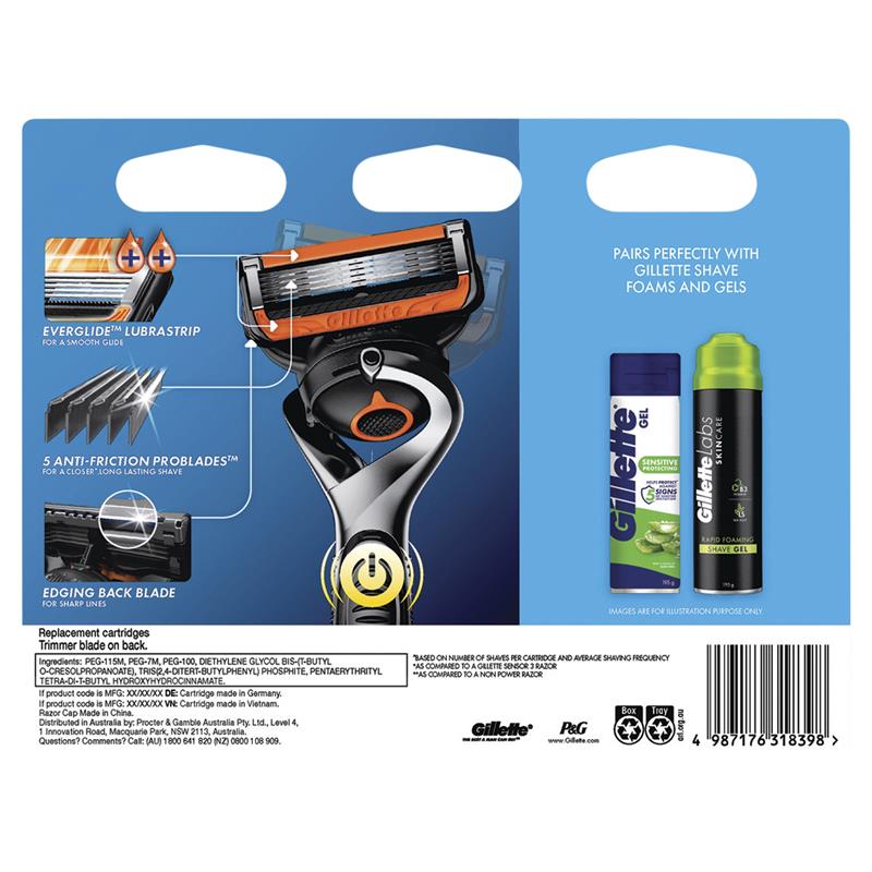 Gillette Fusion5 ProGlide Power Razor Blade Refills 12 Pack