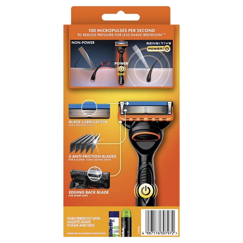 Gillette Fusion5 Power Razor with 10 Blade Refills